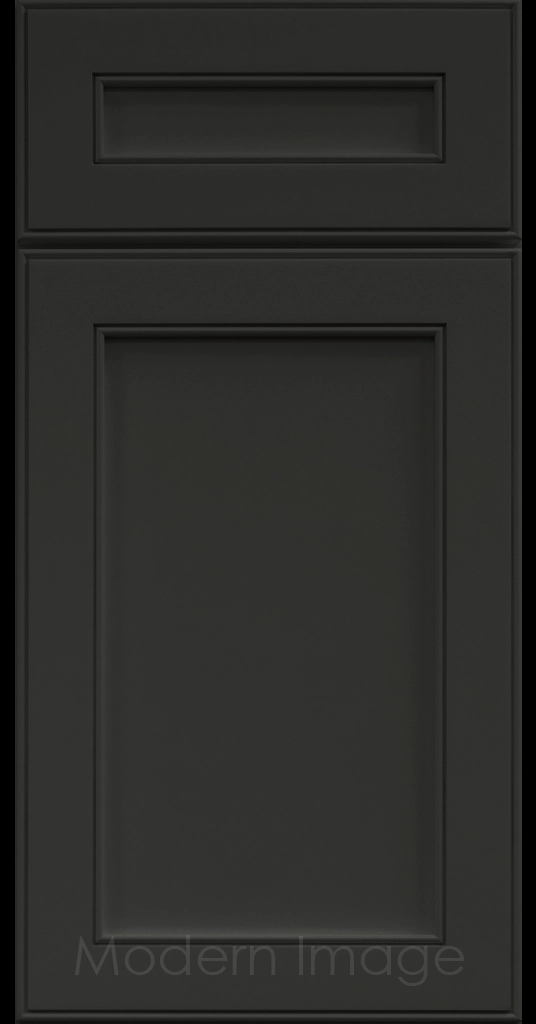Davis refined Shaker style kitchen cabinet in a Midnight Sun matte finish.
